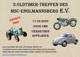 Banner 3.Oltimer-Treffen des MSC-Englmannsberg e.V.
