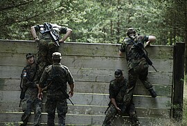 Banner Wettkampftraining - Hindernisbahn + Handgr. werfen