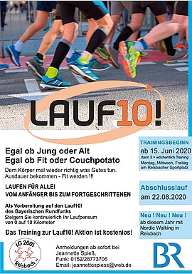 Banner LAUF10! Training Beginn
