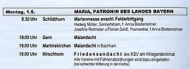 Banner Friedensandacht