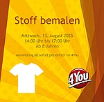 Logo Stoff bemalen