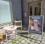 Logo SONTTAGSCAFÉ im GLASBAU - Jeder ist herzlich willkommen